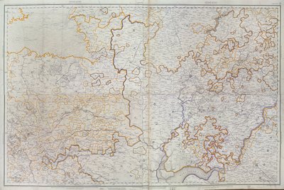 Map of the Gujarat state of India, published under the direction of Colonel J.T. Walker, Surveyor General of India by English School